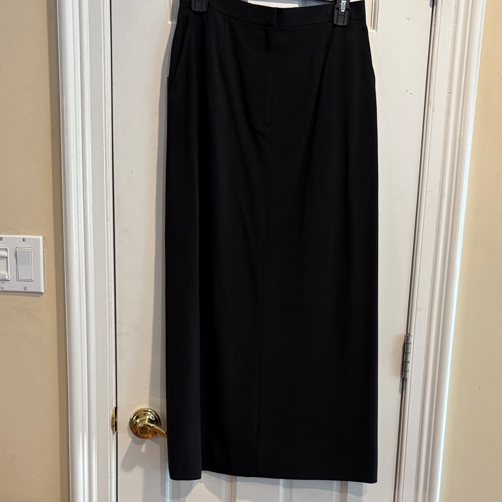 Talbots Classic Black Maxi Skirt. Size 8